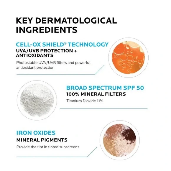 HP!✨La Roche-Posay Anthelios Mineral Tinted Ultra Light Face Sunscreen SPF 50 - Picture 7 of 11